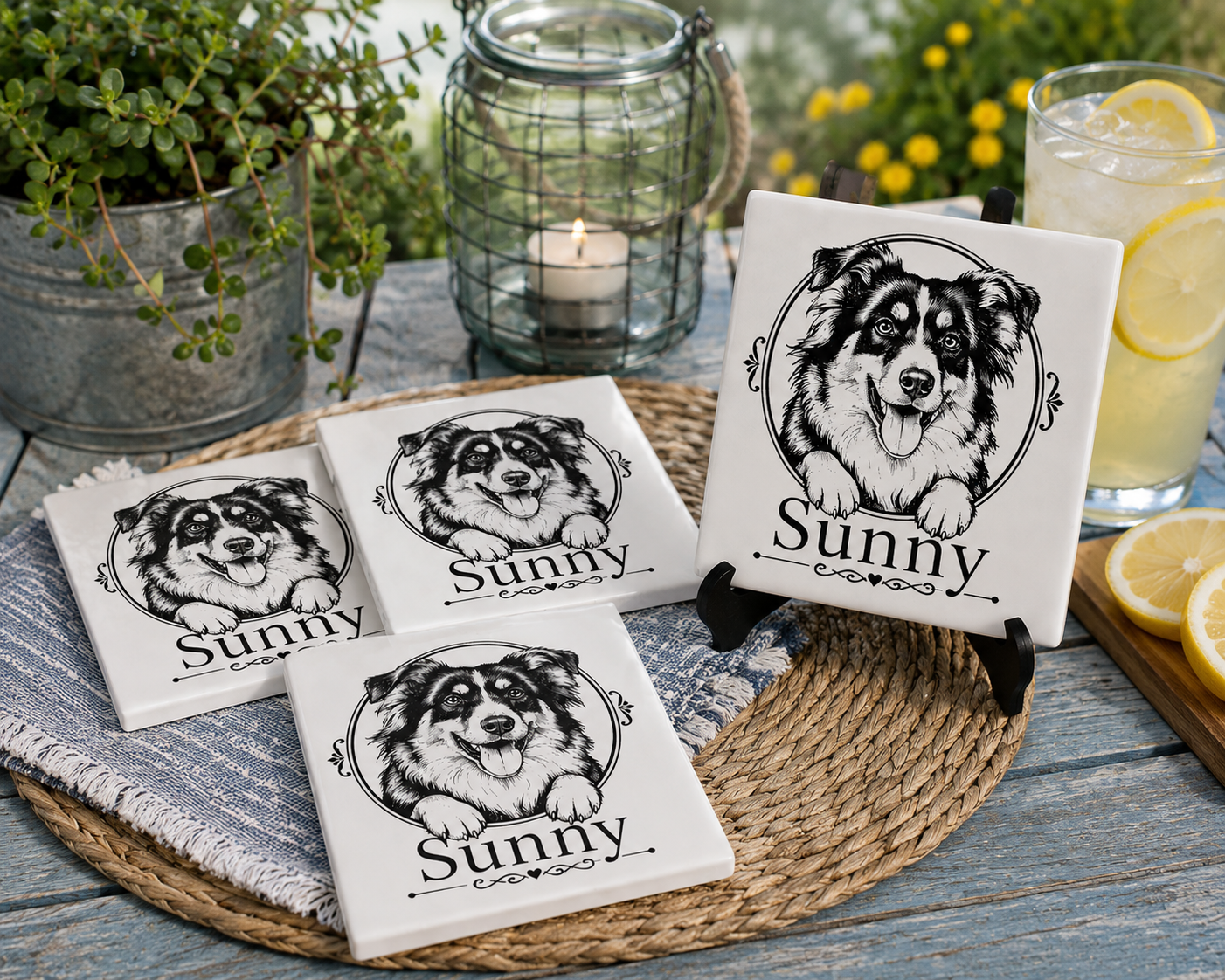 Signature Ceramic Pet Coasters