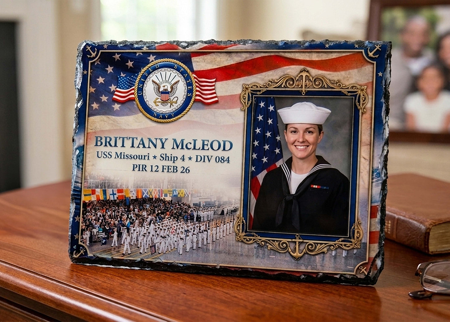 Navy Boot Camp Graduation Slate – Personalized Keepsake