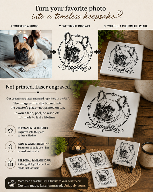 Signature Ceramic Pet Coasters