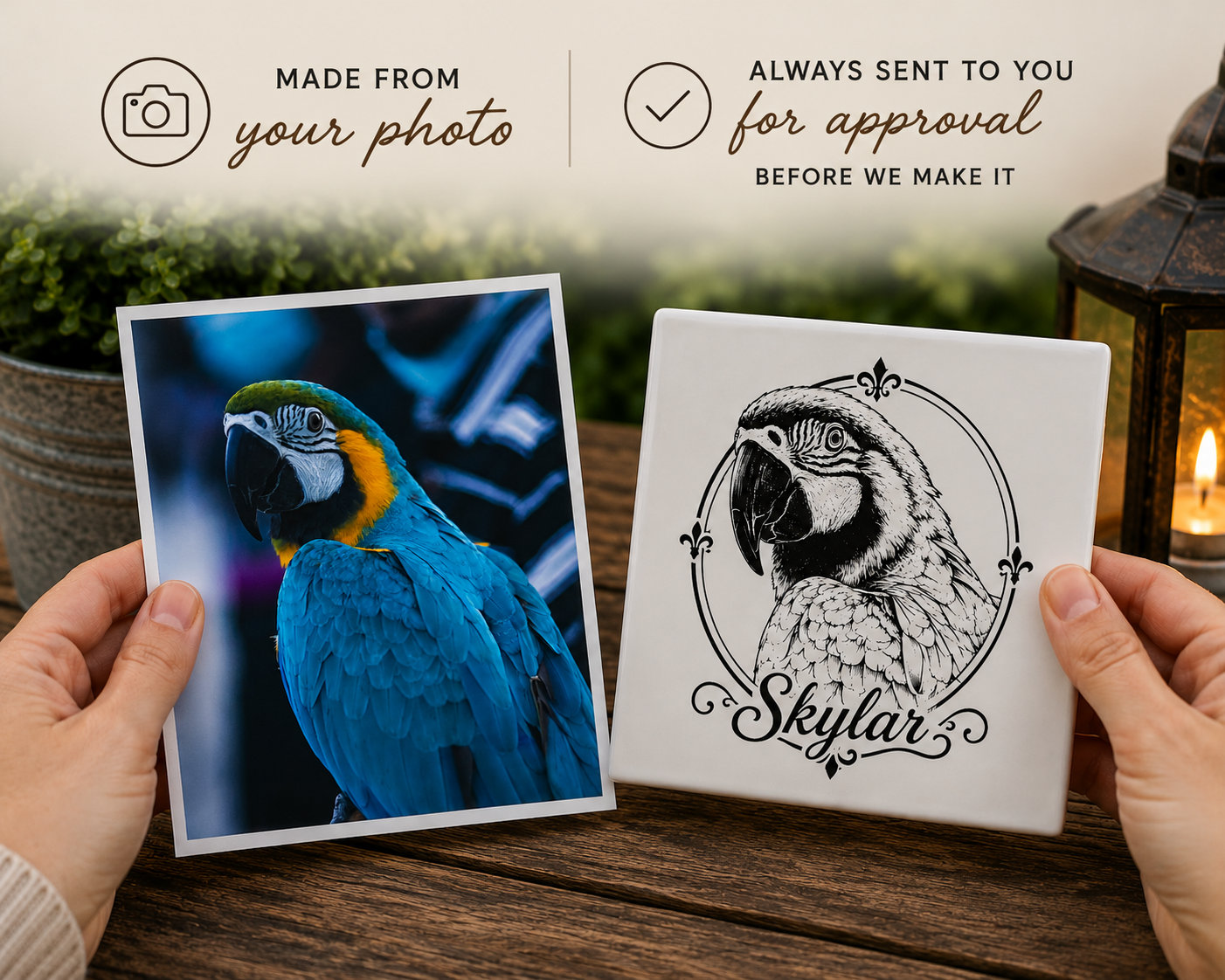Signature Ceramic Pet Coasters