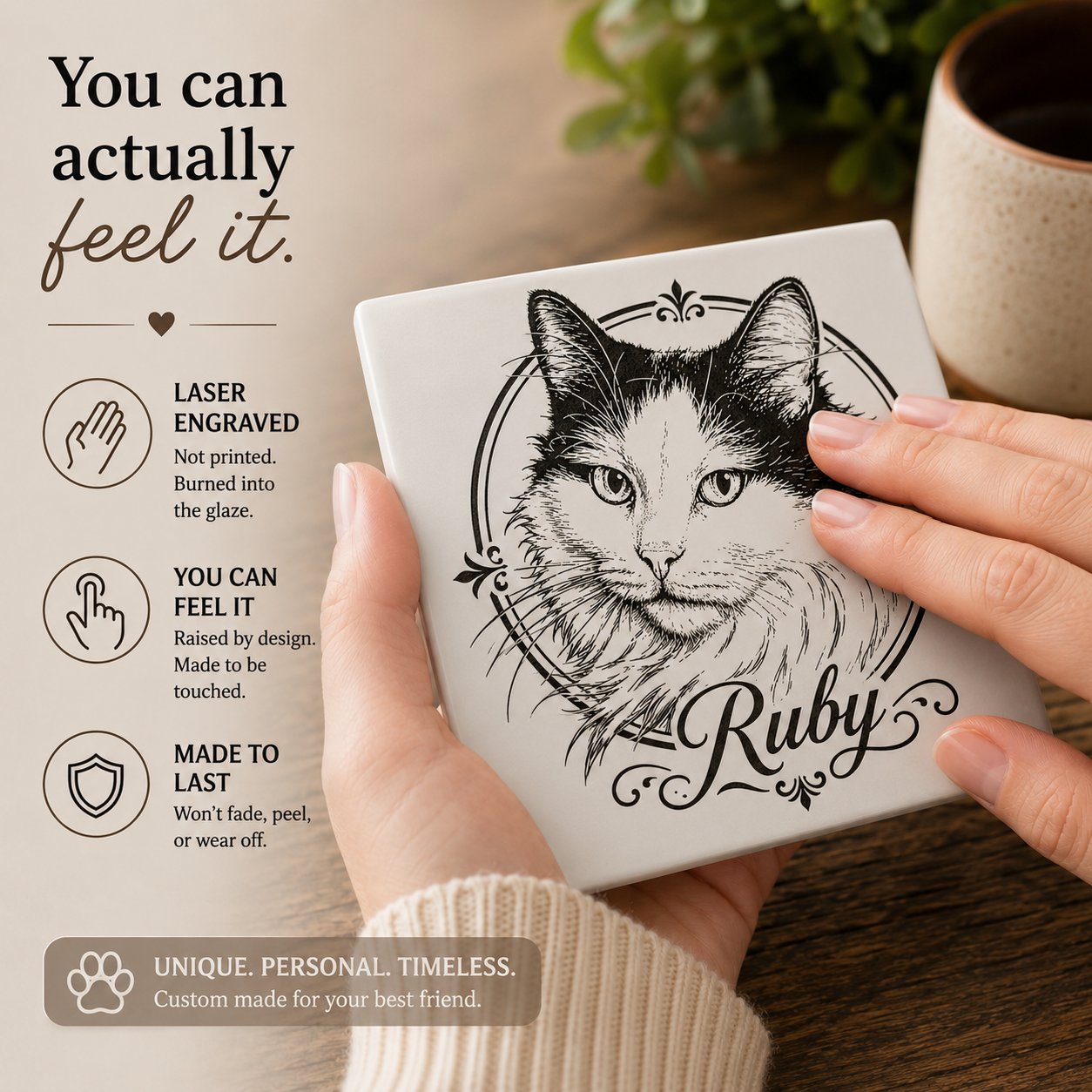 Signature Ceramic Pet Coasters