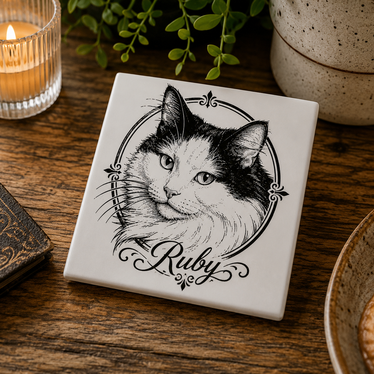 Signature Ceramic Pet Coasters