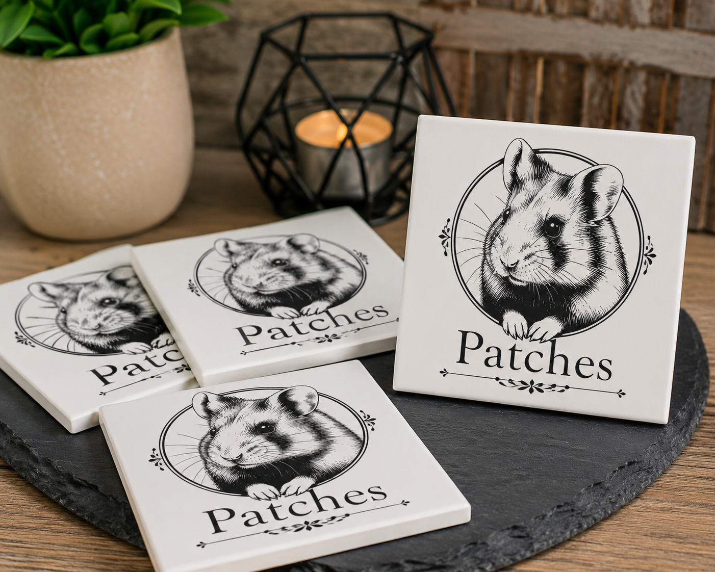 Signature Ceramic Pet Coasters