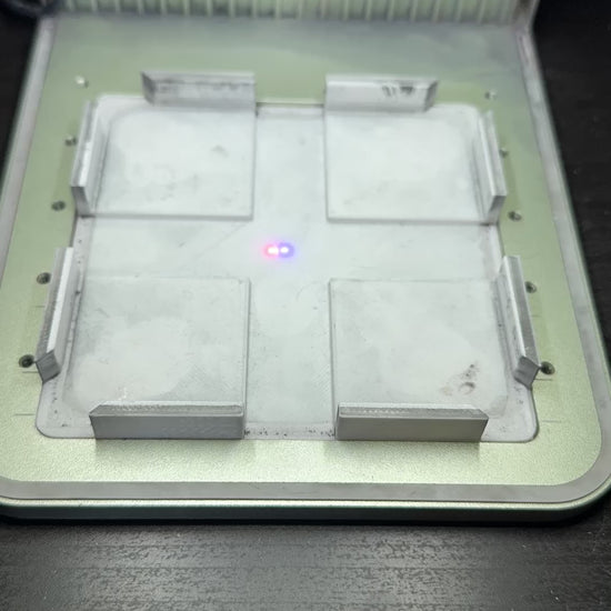 Video of a laser demonstrating the engraving process of the Historic Moultrie Coaster Collection